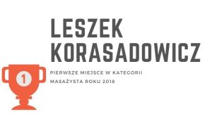 Leszek Korasadowicz masazysta roku 2018